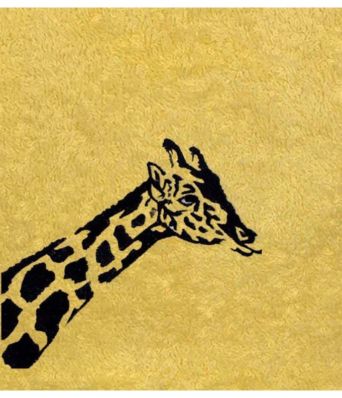 Drap de Bain Girafe Personnalisé