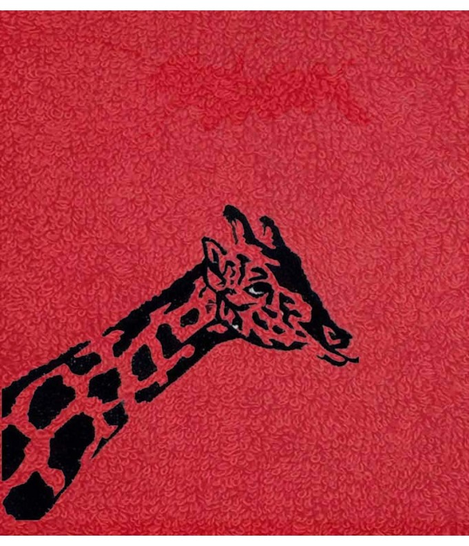 Drap de Bain Girafe Personnalisé