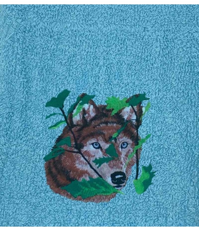 Drap de Bain Loup 2 Personnalisé