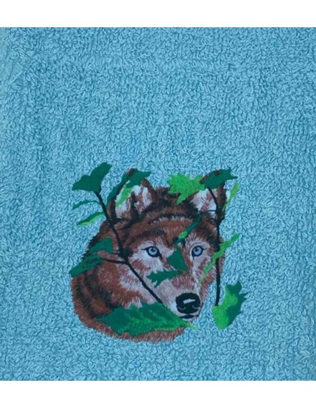 Drap de Bain Loup 2 Personnalisé