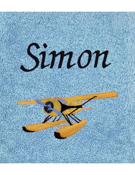 Drap de Bain Avion Personnalisé 70X140