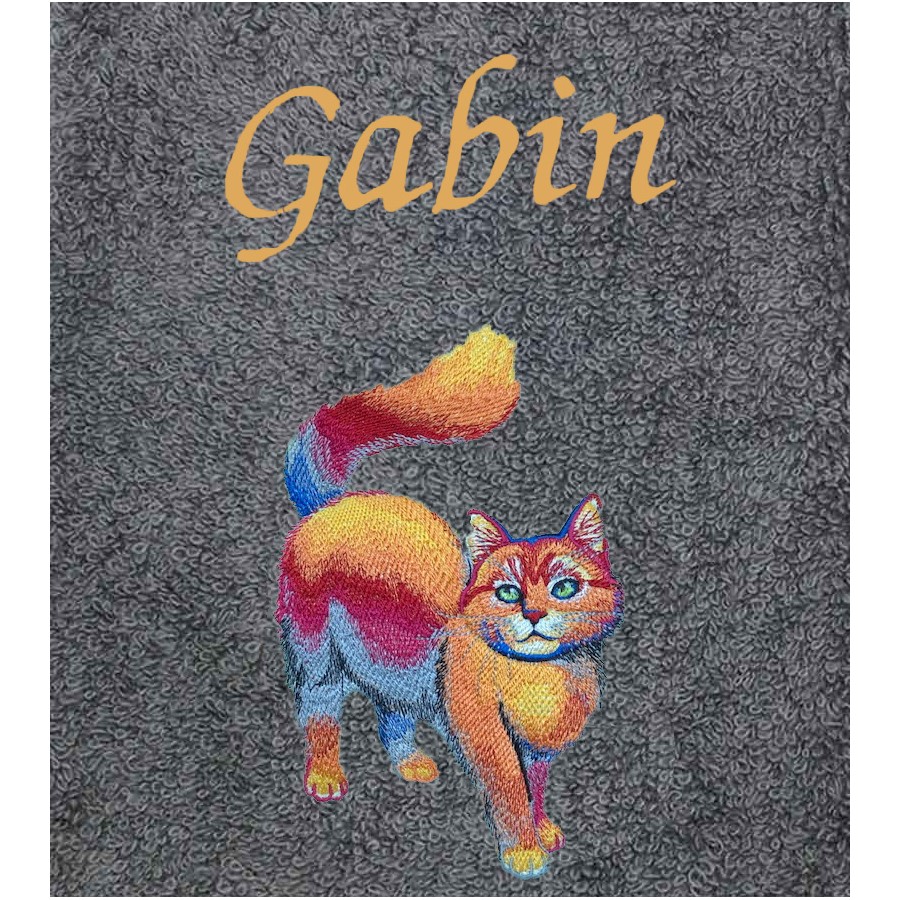 Drap De Bain Chat 32 Personnalise