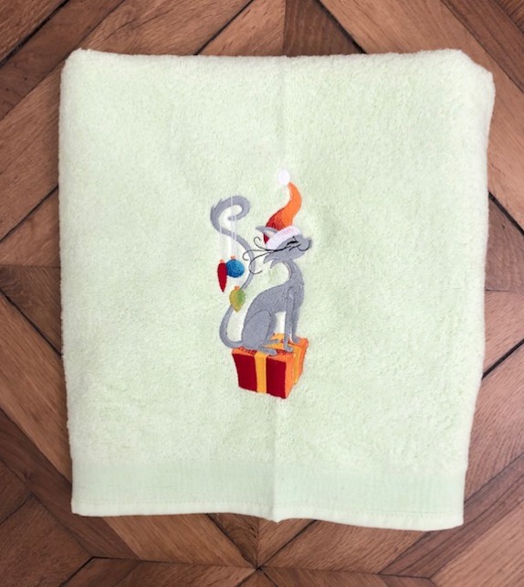 Drap de Bain Chat 36 Personnalisé 70X140