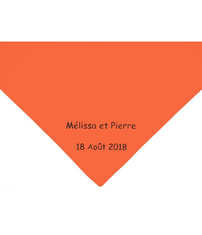 Foulard personnalisé par Impression noire (6...