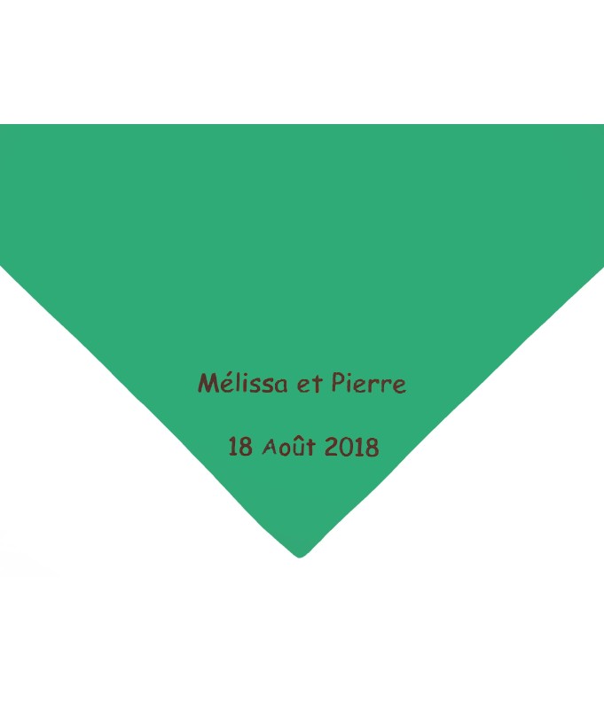 Foulard personnalisé par Impression noire (6...