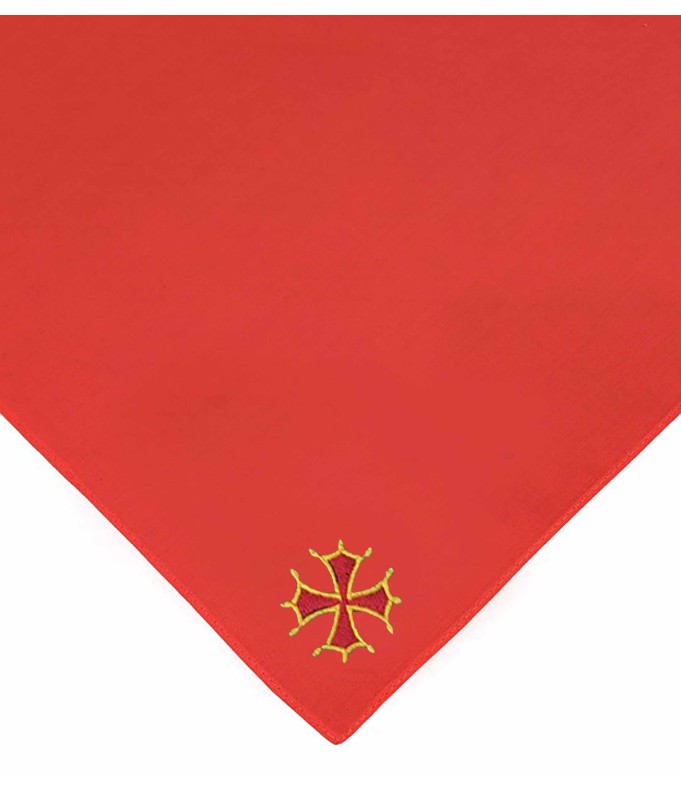 Foulard  Croix Occitanne 2 brodé personnalisé