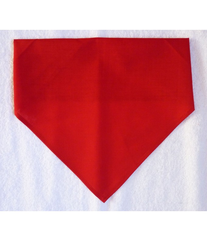 Foulard rouge Croix Occitanne 2 Brodé