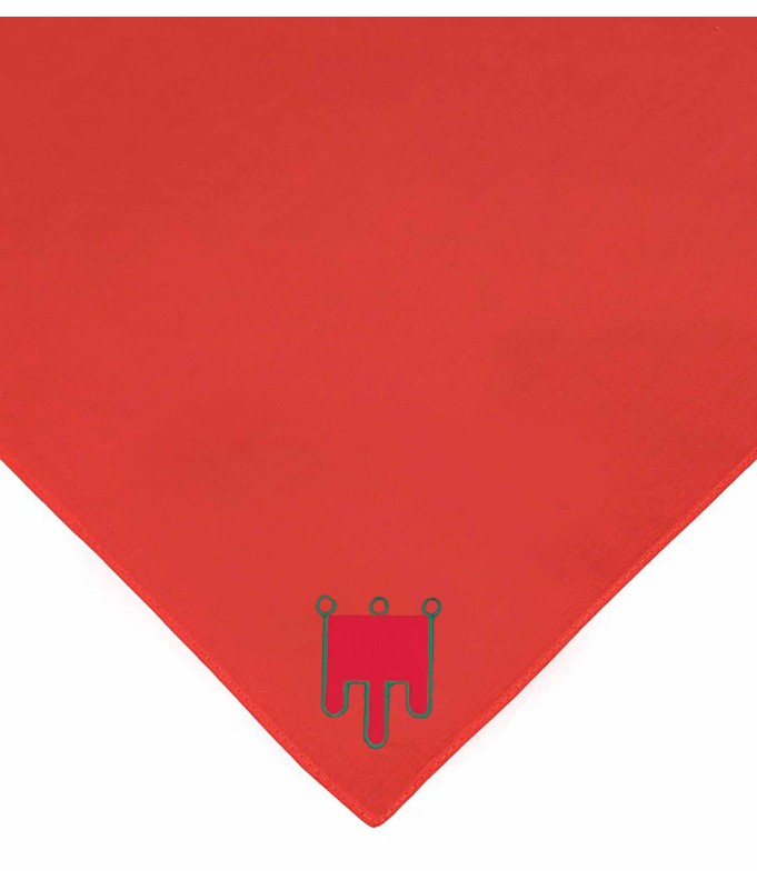 Foulard Auvergnat brodé personnalisé
