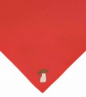 Foulard rouge Cèpe  Brodé