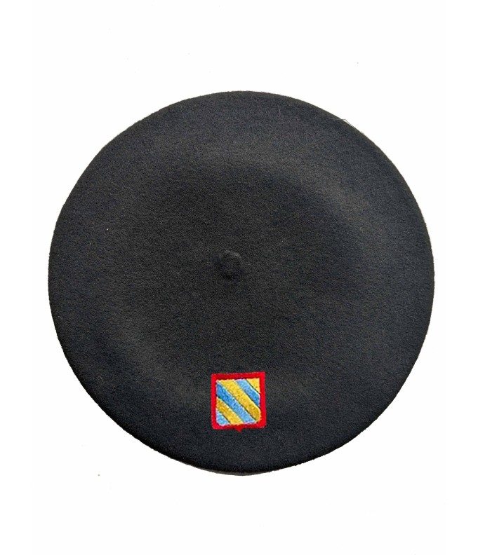 Béret Bourgogne noir  personnalisé