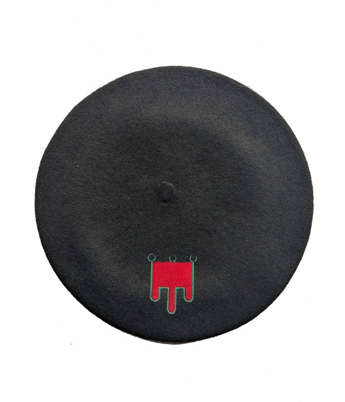 Béret noir auvergnat noir fabriqué à Bayonne et...