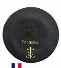 Béret croix camarguaise fabriqué à Bayonne et personnalisé à Osses