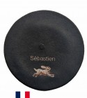 Béret  Lièvre fabriqué à Bayonne et  personnalisé à Osses