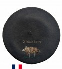 Béret sanglier 4 fabriqué à Bayonne et personnalisé à Osses
