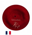 Béret chèvre fabriqué à Bayonne et personnalisé à Osses