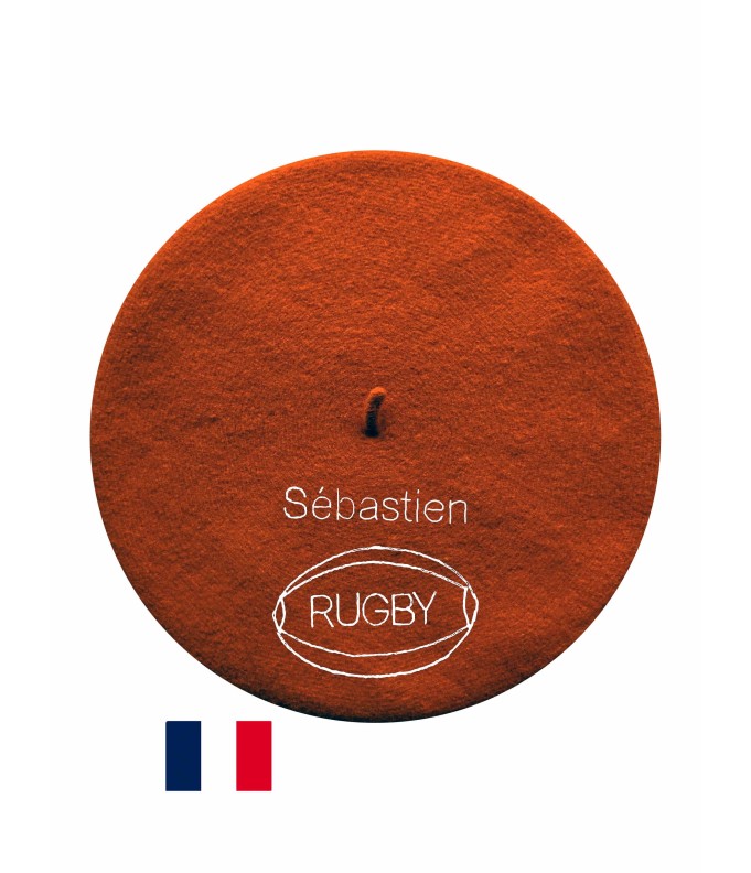 Béret Rugby fabriqué à Bayonne et personnalisé...