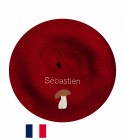 Béret Cèpe fabriqué à Bayonne et personnalisé à Osses