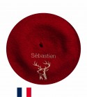 Béret Cerf 2 fabriqué à Bayonne et personnalisé à Osses