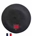 Béret auvergnat noir fabriqué à Bayonne