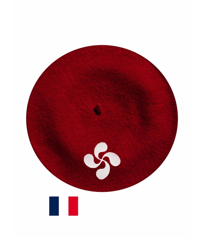 Béret Croix Basque fabriqué à Bayonne