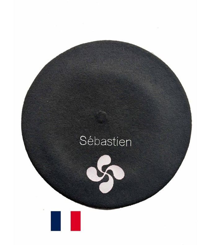 Béret Bébé croix basque fabriqué à Bayonne et...