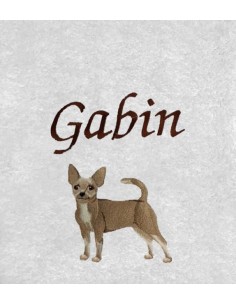Drap de Bain Chihuahua Personnalisé 70X140
