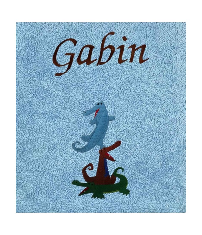 Drap de Bain Crocodile Personnalisé 70X140