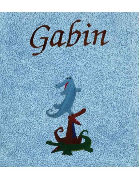 Drap de Bain Crocodile Personnalisé 70X140