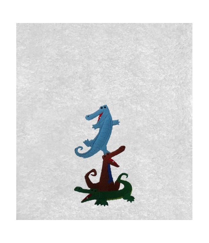 Drap de Bain Crocodile Personnalisé 70X140