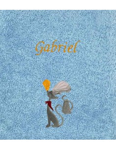 Drap de Bain Chat 20 Personnalisé 70X140