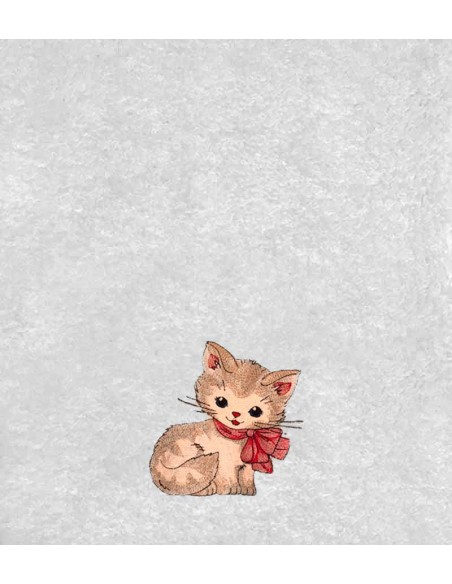 Drap de Bain Chat 34 Personnalisé 70X140