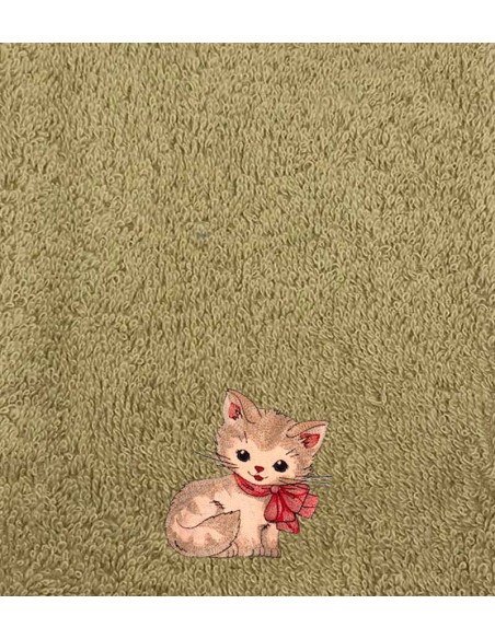Drap de Bain Chat 34 Personnalisé 70X140