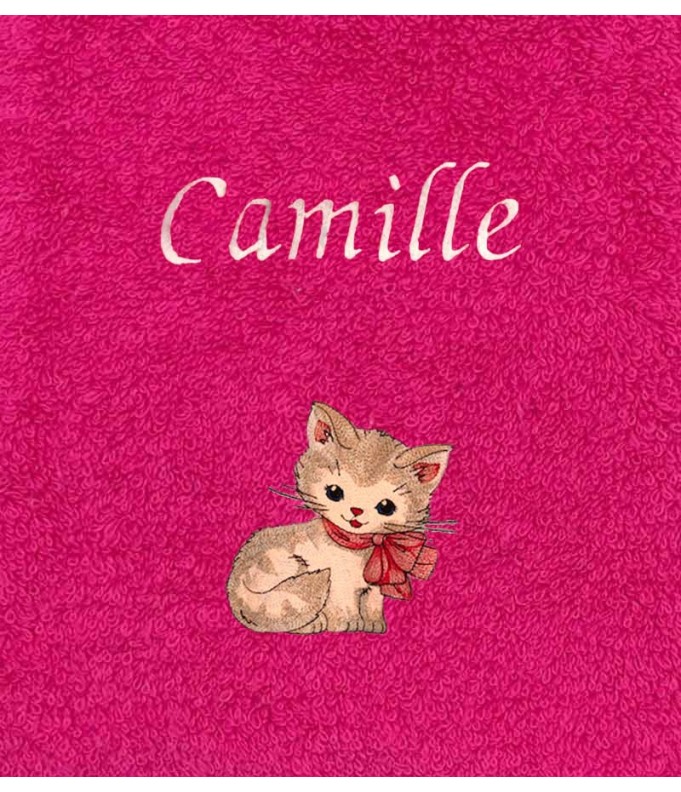 Drap de Bain Chat 34 Personnalisé 70X140