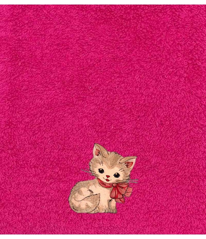 Drap de Bain Chat 34 Personnalisé 70X140