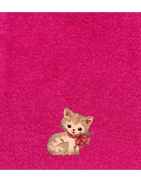 Drap de Bain Chat 34 Personnalisé 70X140