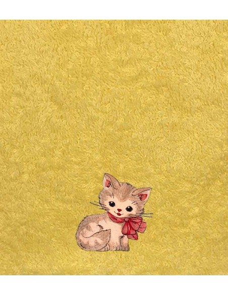 Drap de Bain Chat 34 Personnalisé 70X140