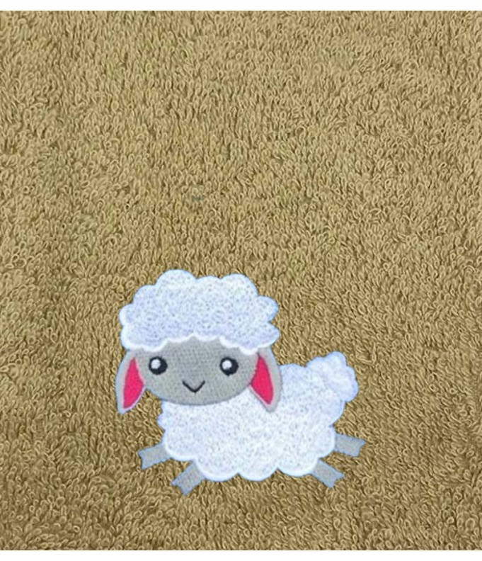 Drap de Bain Agneau Personnalisé 70X140