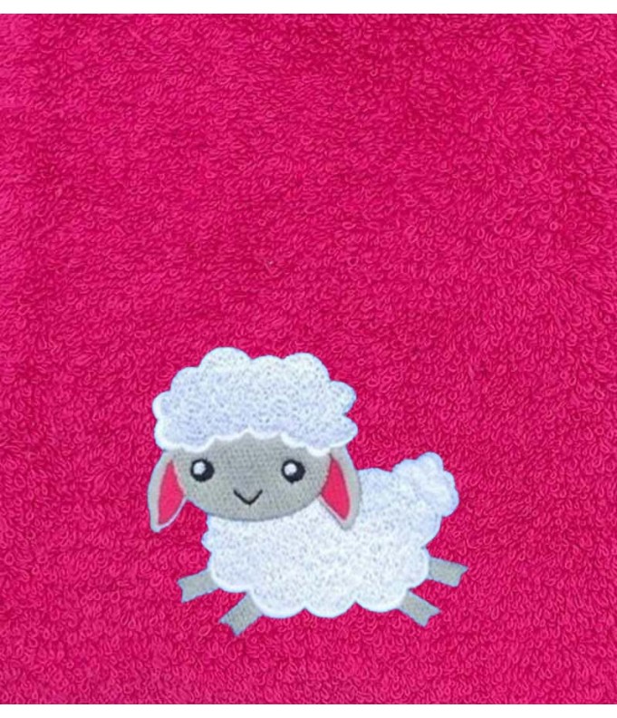 Drap de Bain Agneau Personnalisé 70X140