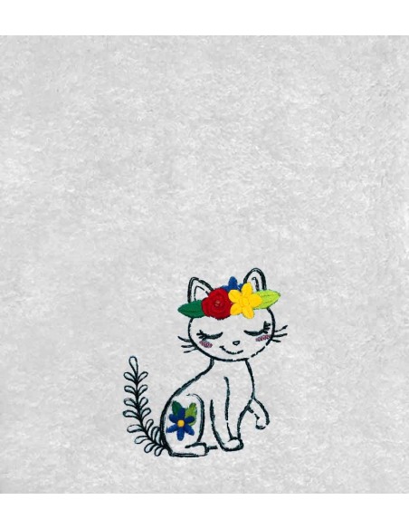 Drap de Bain Chat 30 Personnalisé 70X140