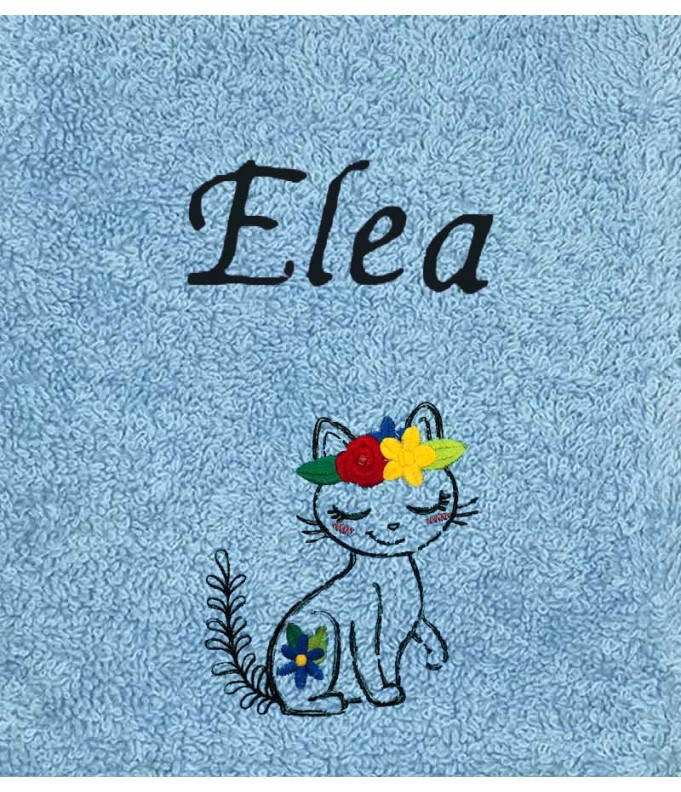 Drap de Bain Chat 30 Personnalisé 70X140