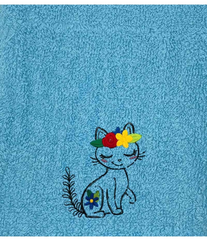 Drap de Bain Chat 30 Personnalisé 70X140