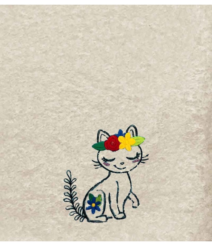 Drap de Bain Chat 30 Personnalisé 70X140