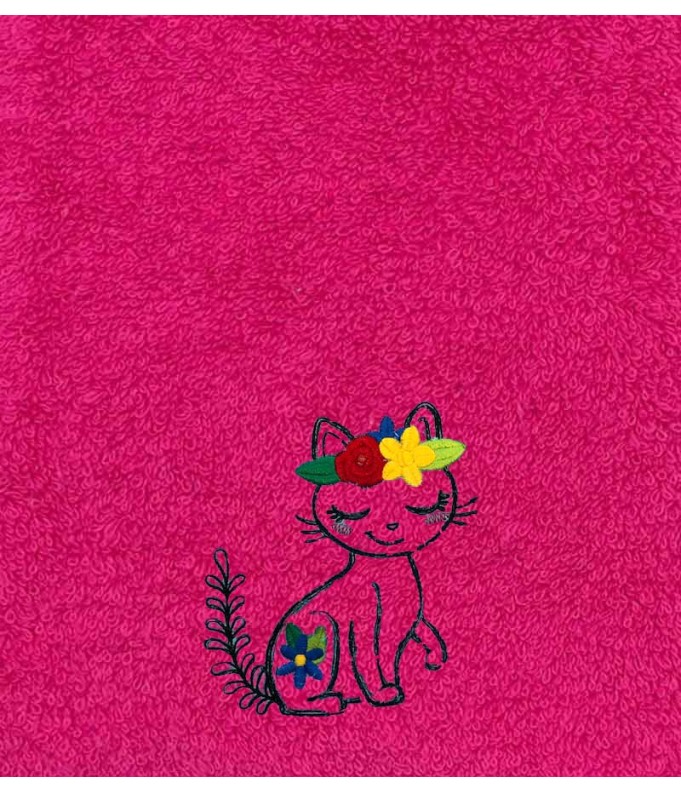 Drap de Bain Chat 30 Personnalisé 70X140
