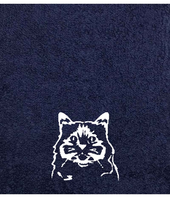Drap de Bain Chat 28 Personnalisé 70X140