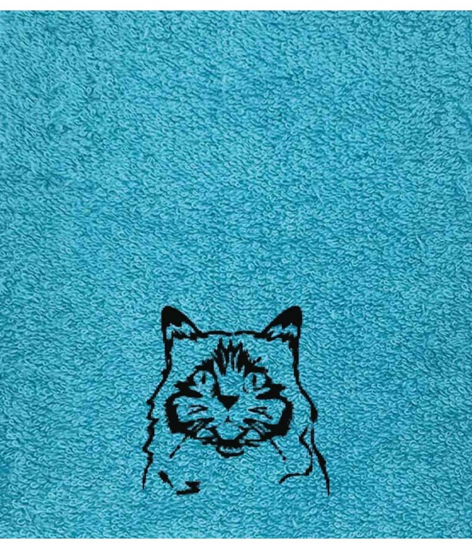 Drap de Bain Chat 28 Personnalisé 70X140