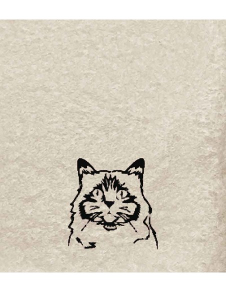 Drap de Bain Chat 28 Personnalisé 70X140