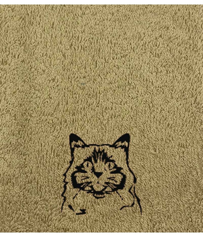Drap de Bain Chat 28 Personnalisé 70X140