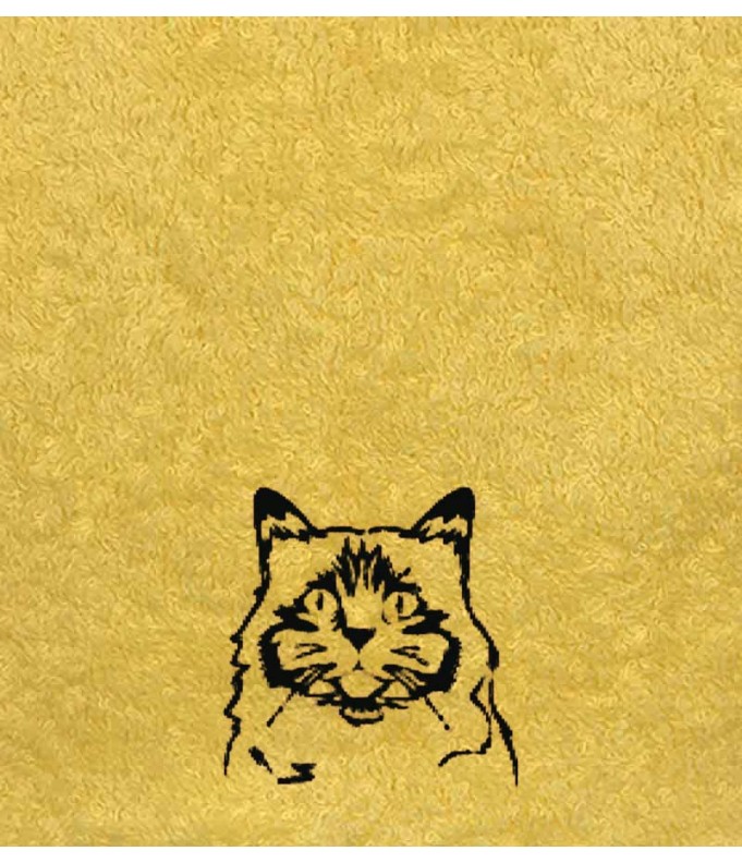 Drap de Bain Chat 28 Personnalisé 70X140