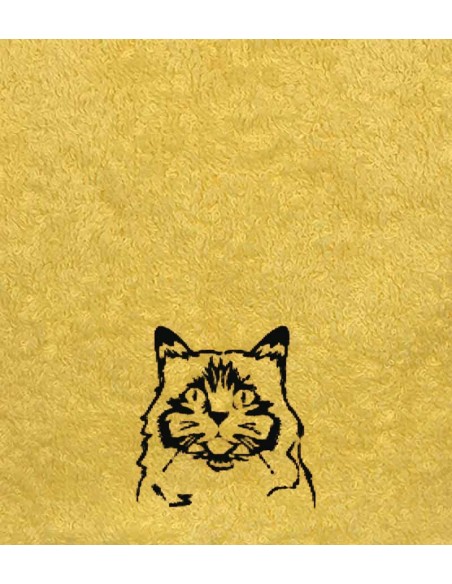 Drap de Bain Chat 28 Personnalisé 70X140