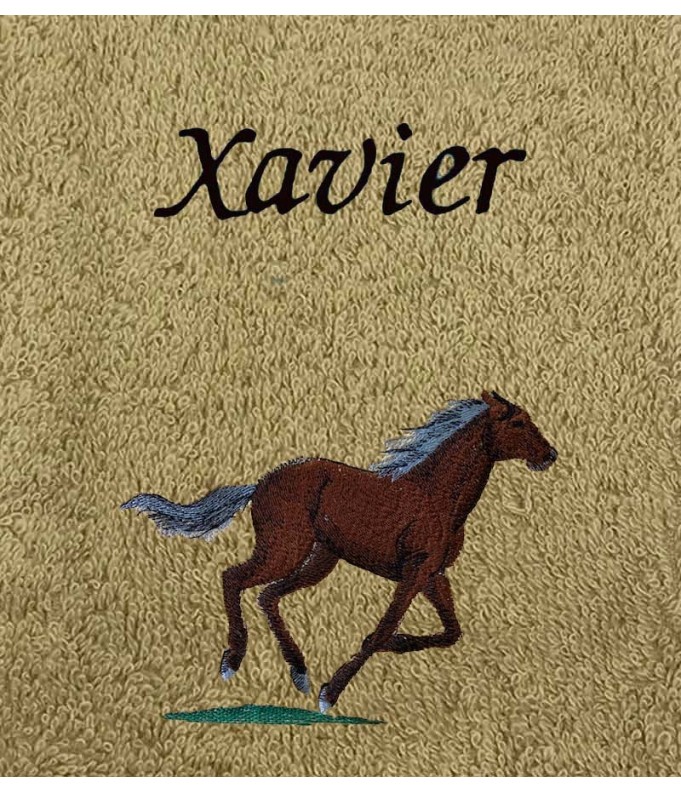 Drap de Bain Cheval 14 Personnalisé 70X140
